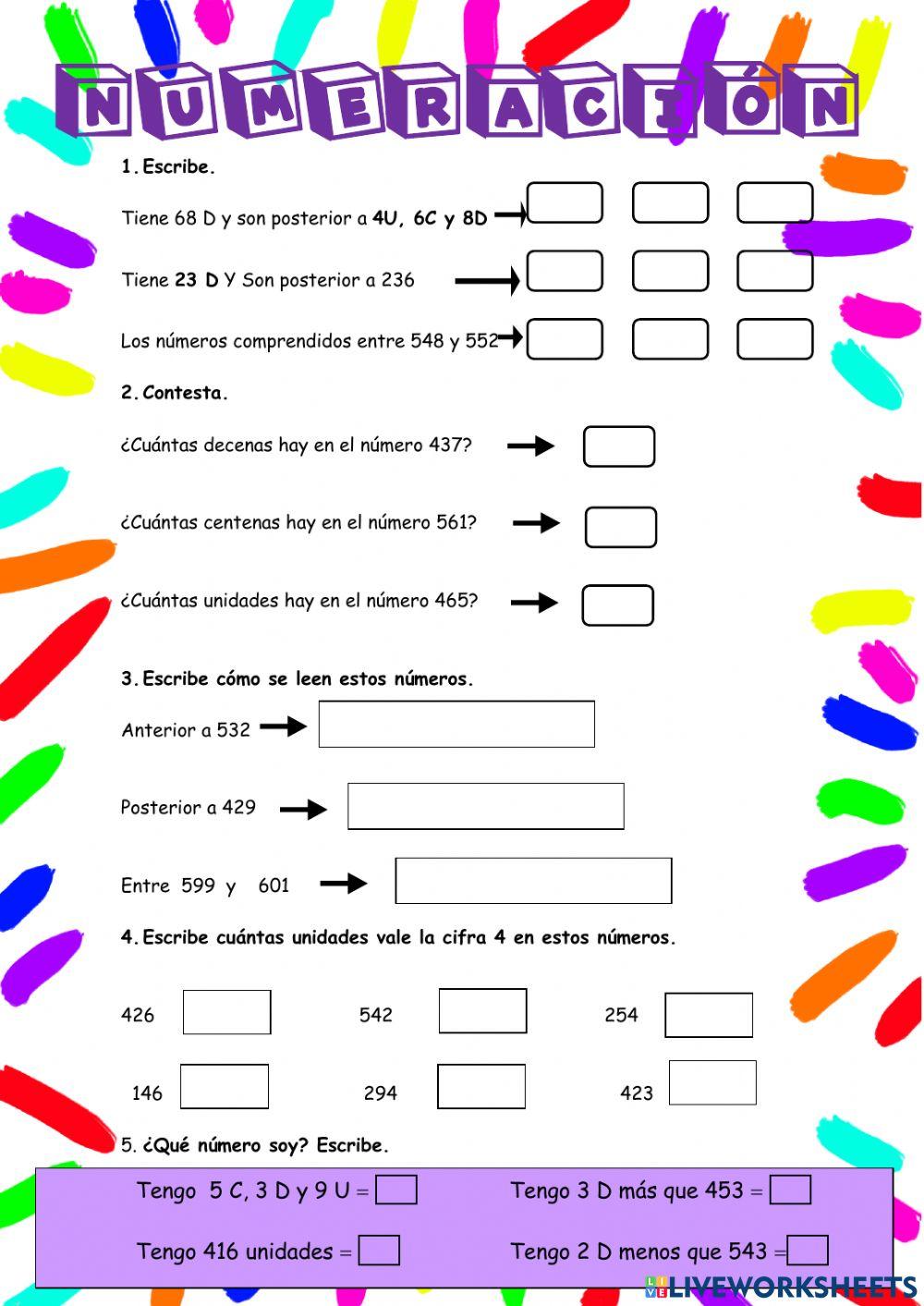REPASO NUMERACIÓN 1