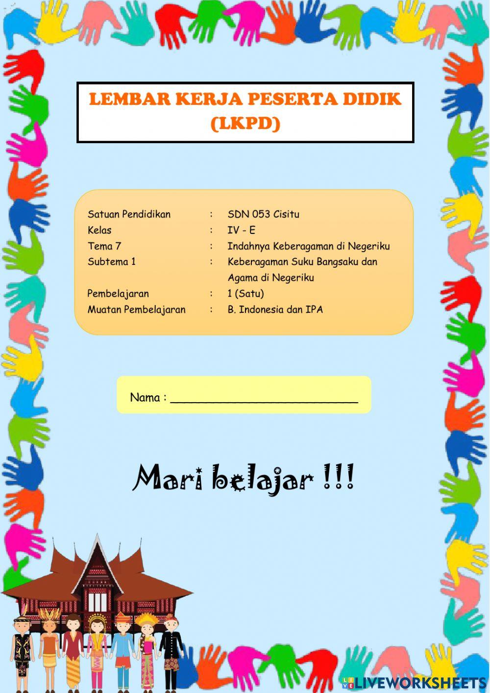 Tema 7 Subtema 1 Pembelajaran 1