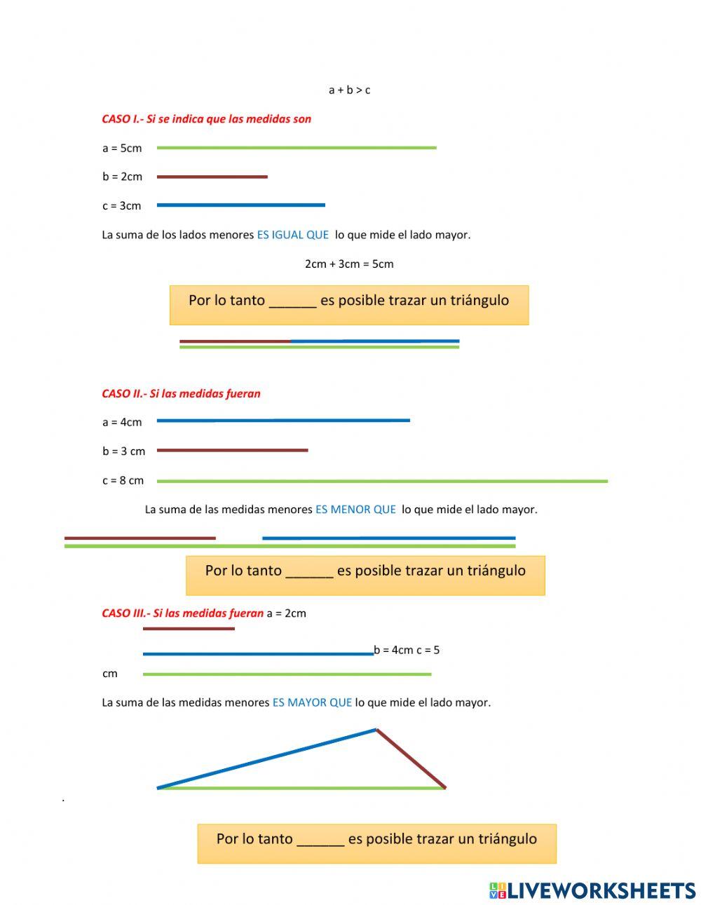 Unicidad de triángulos