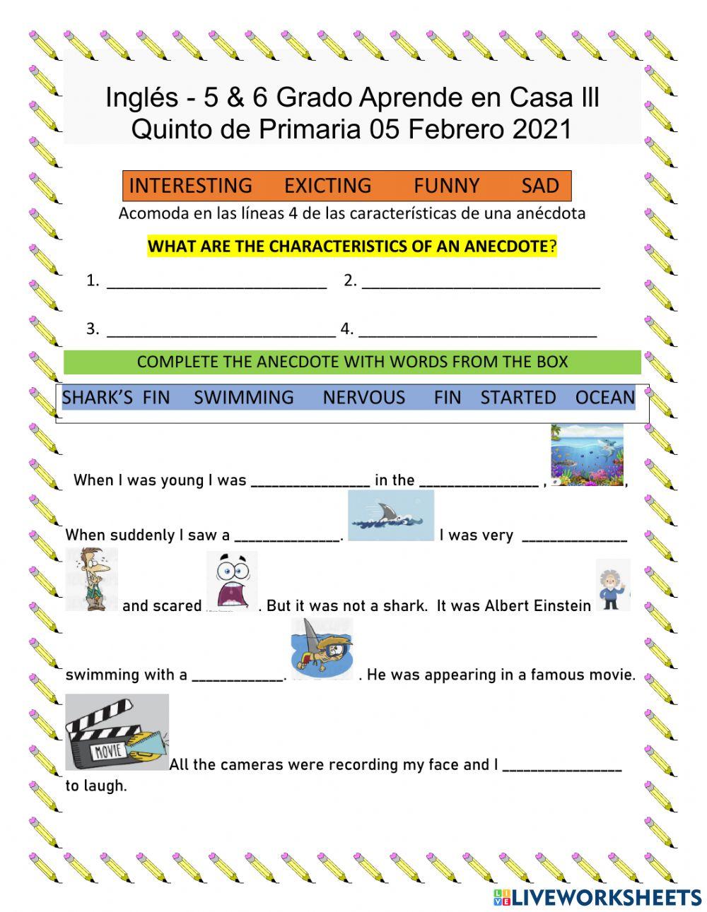 Cuentame una anécdota