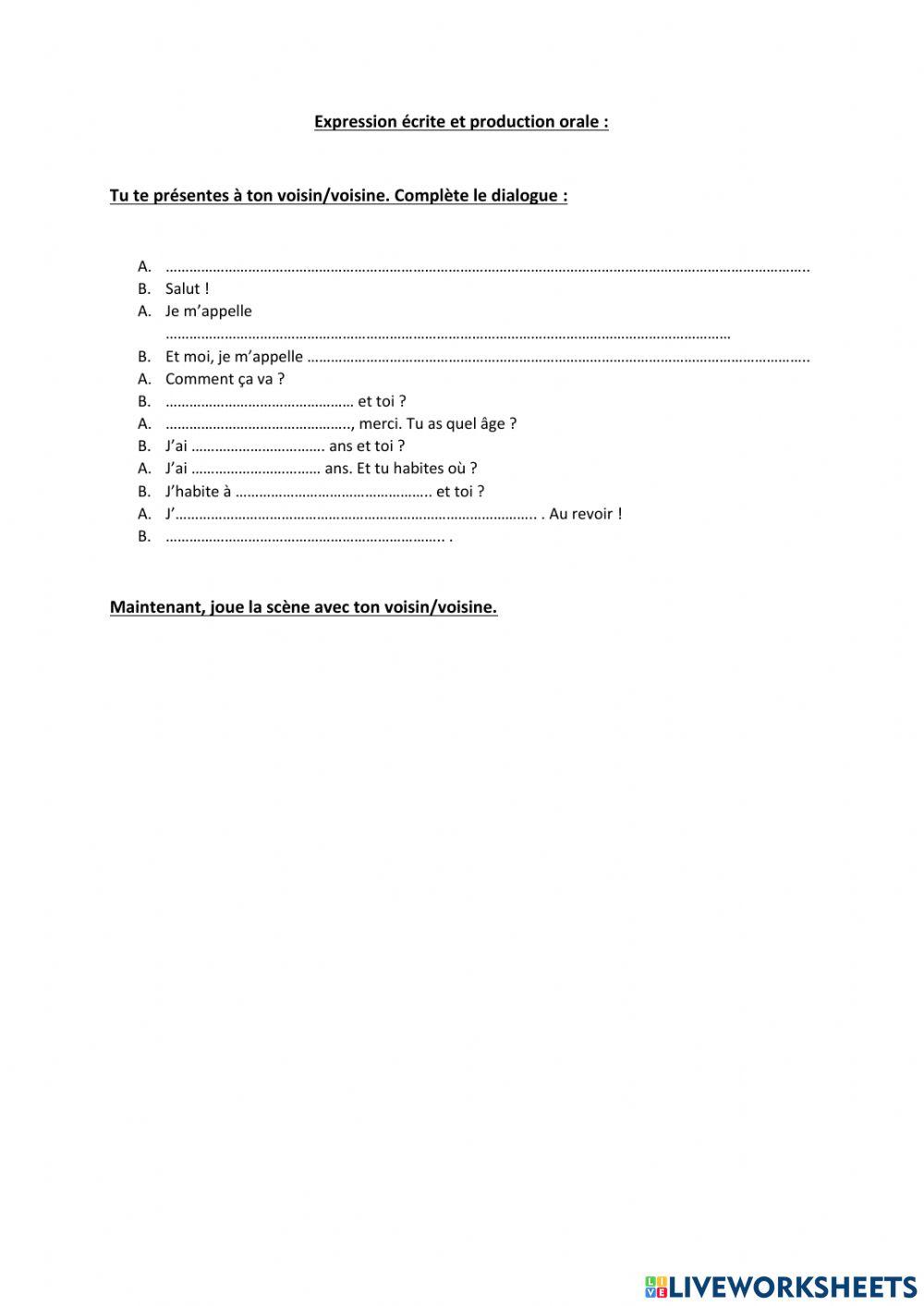 Présentation personnelle