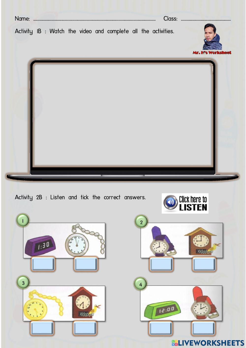 English Year 3 Welcome Lesson 3