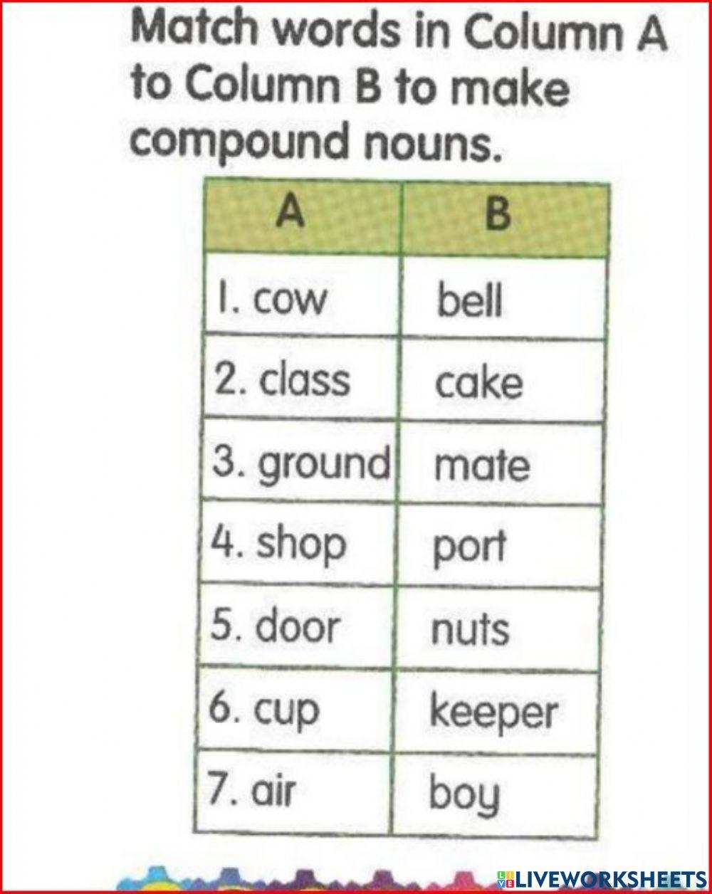 Compound nouns