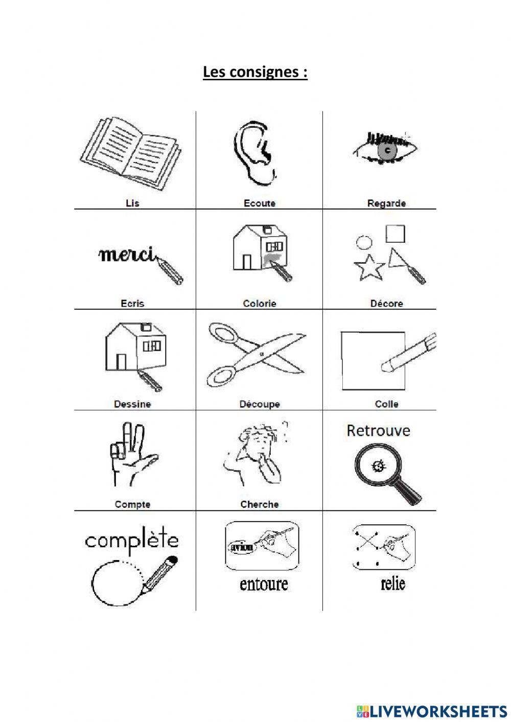Les consignes en classe