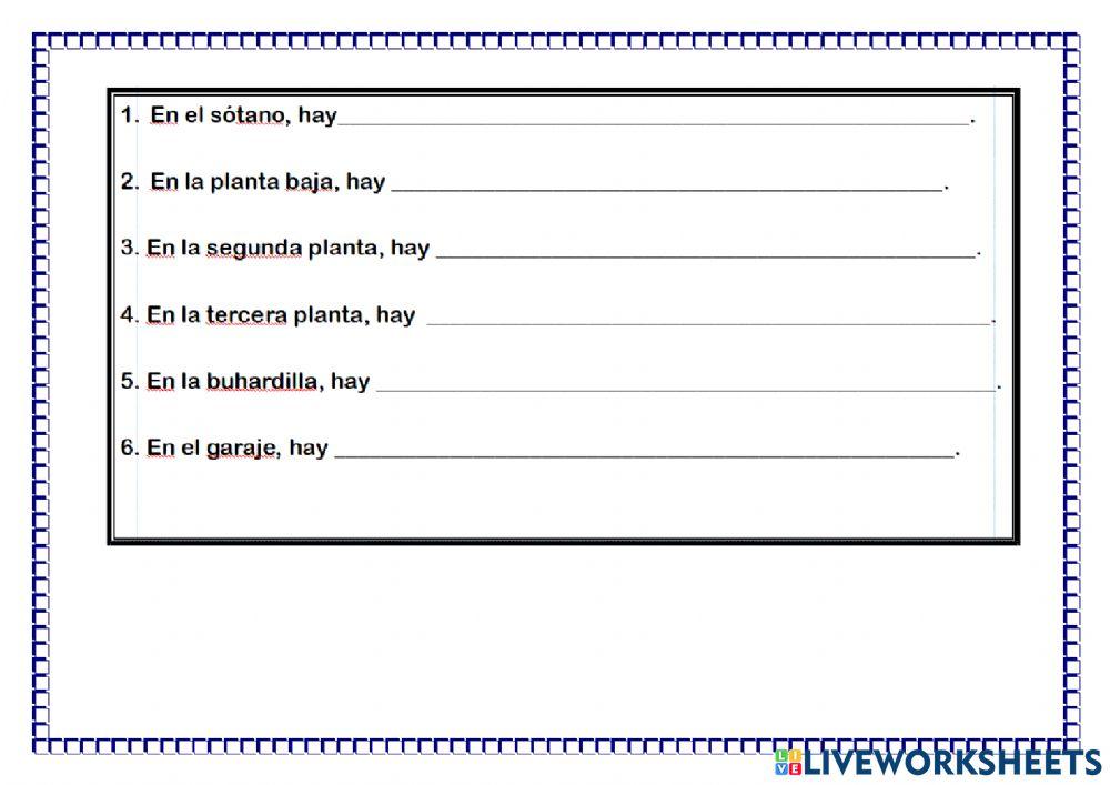 Las partes de la casa