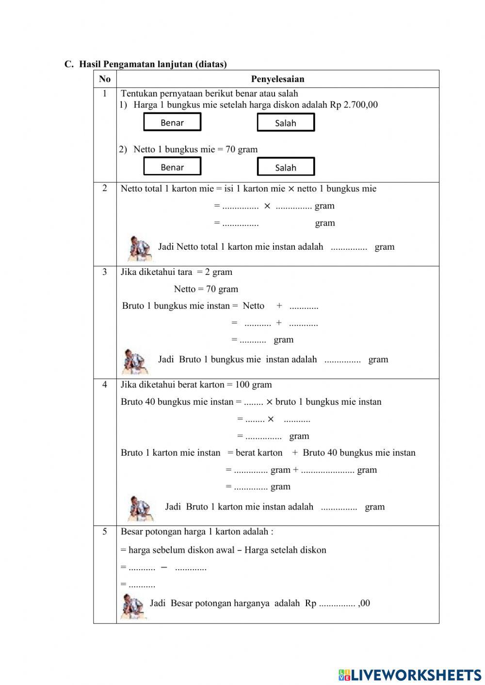 Lkpd bruto, netto, dan tara
