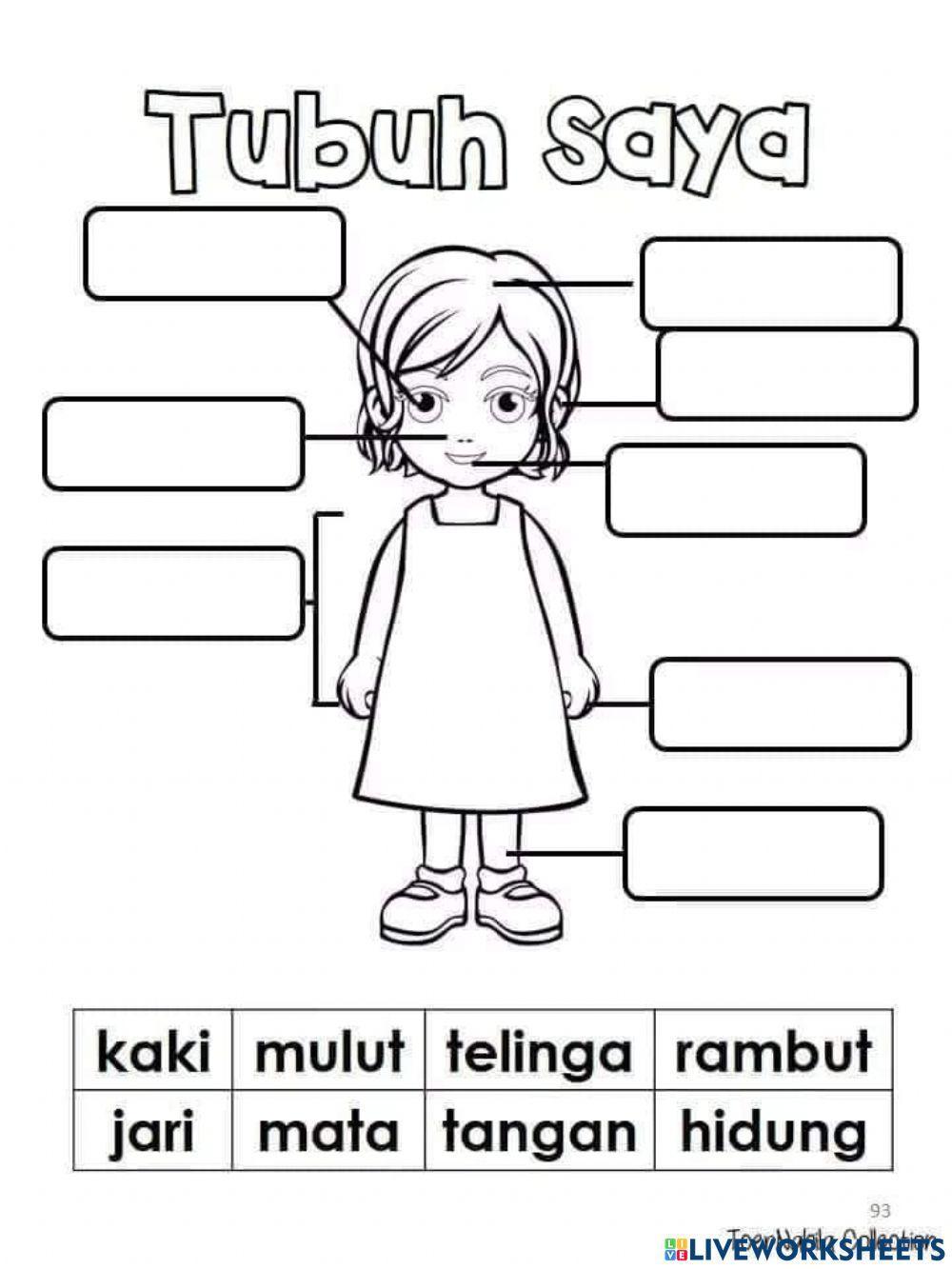 Label tubuh manusia