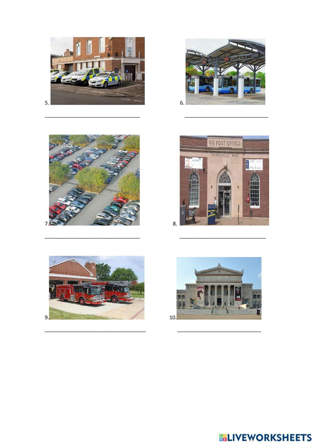 Places in Town & Directions