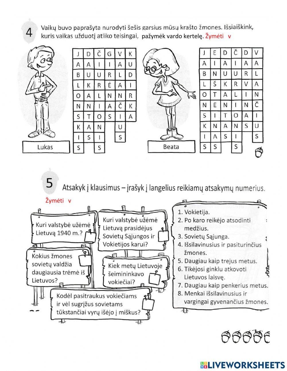 Pasaulio pažinimo testas Nr. 6