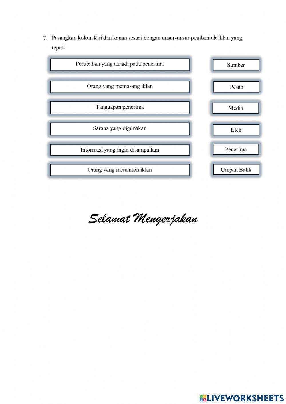 Unsur iklan, slogan dan poster