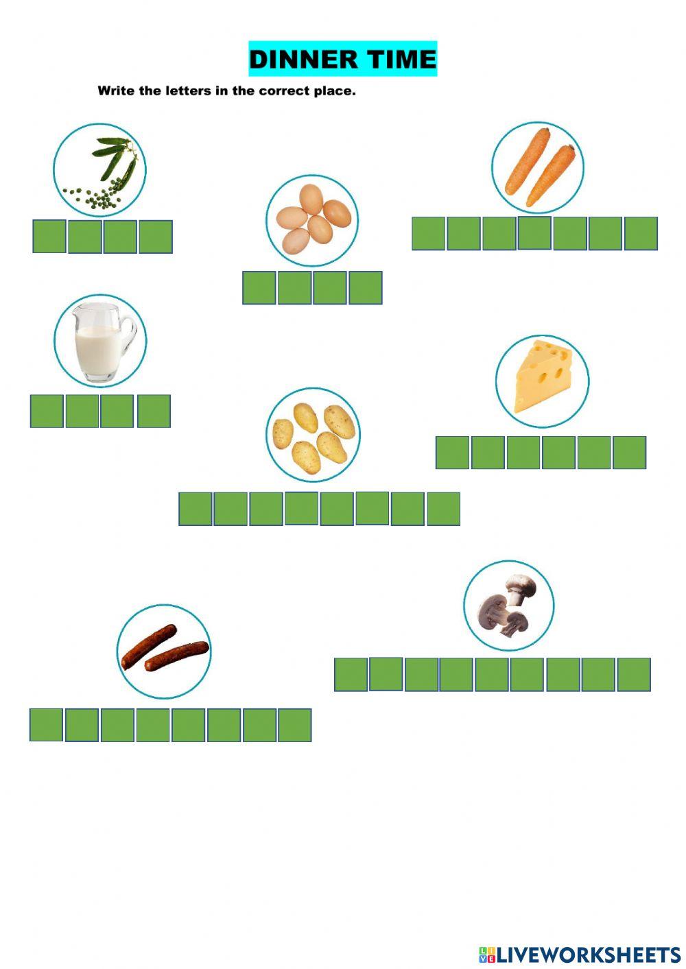 food-we-eat-online-exercise-live-worksheets