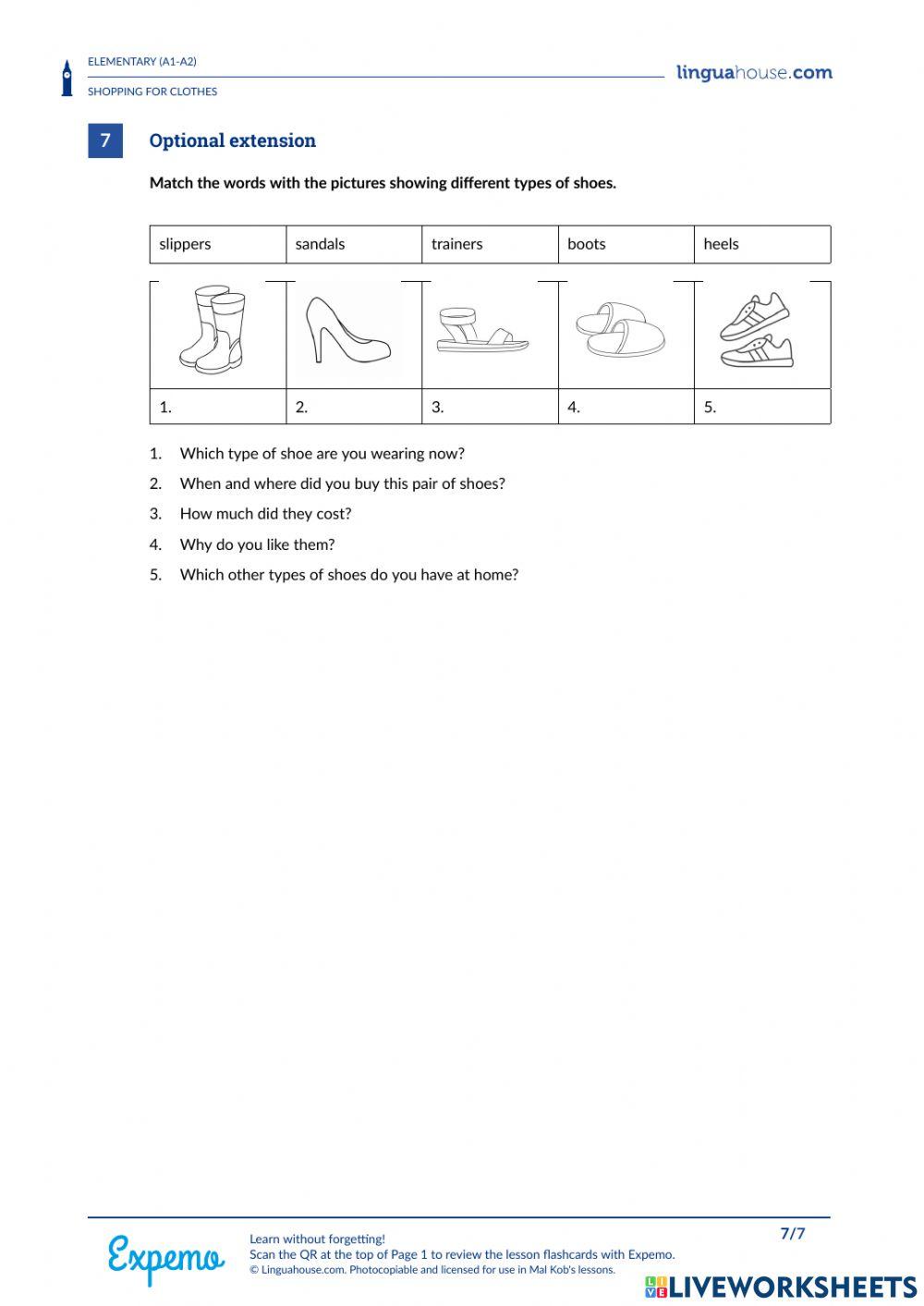 Shopping for Clothes 