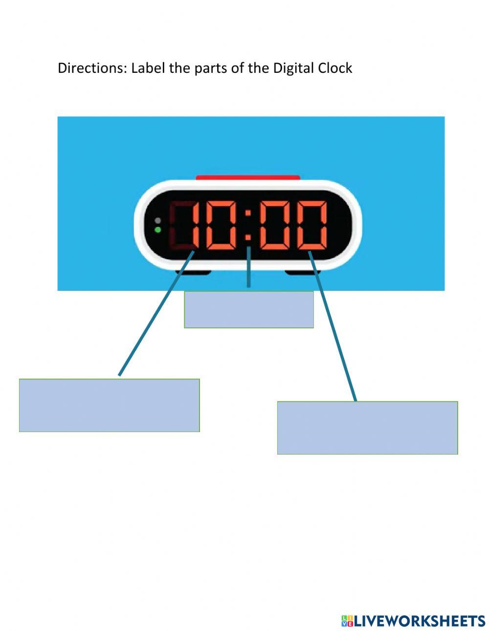 Label Digital Clock