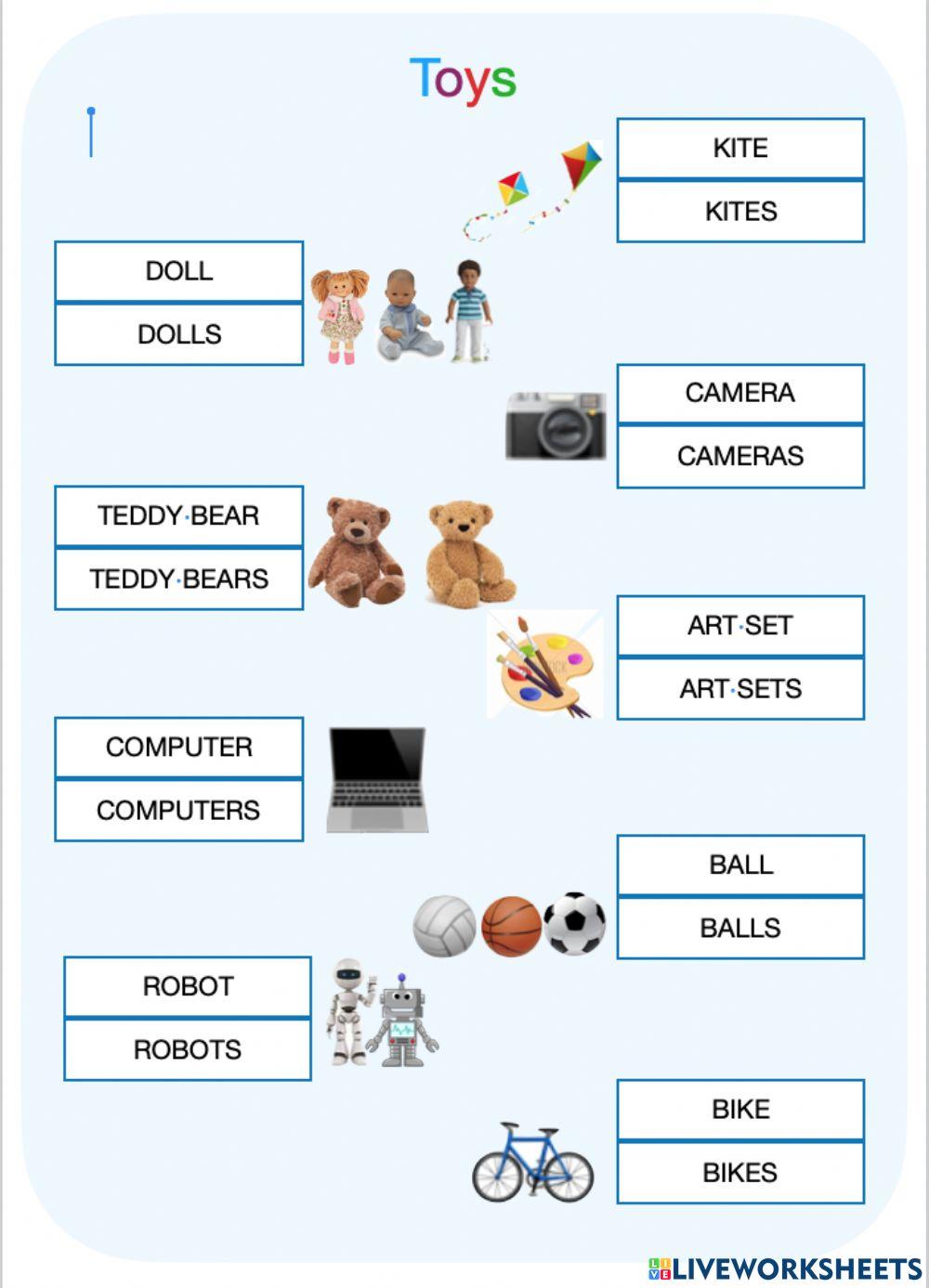 Toys: singular or plural