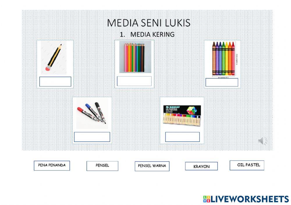 Media seni lukis (media kering)