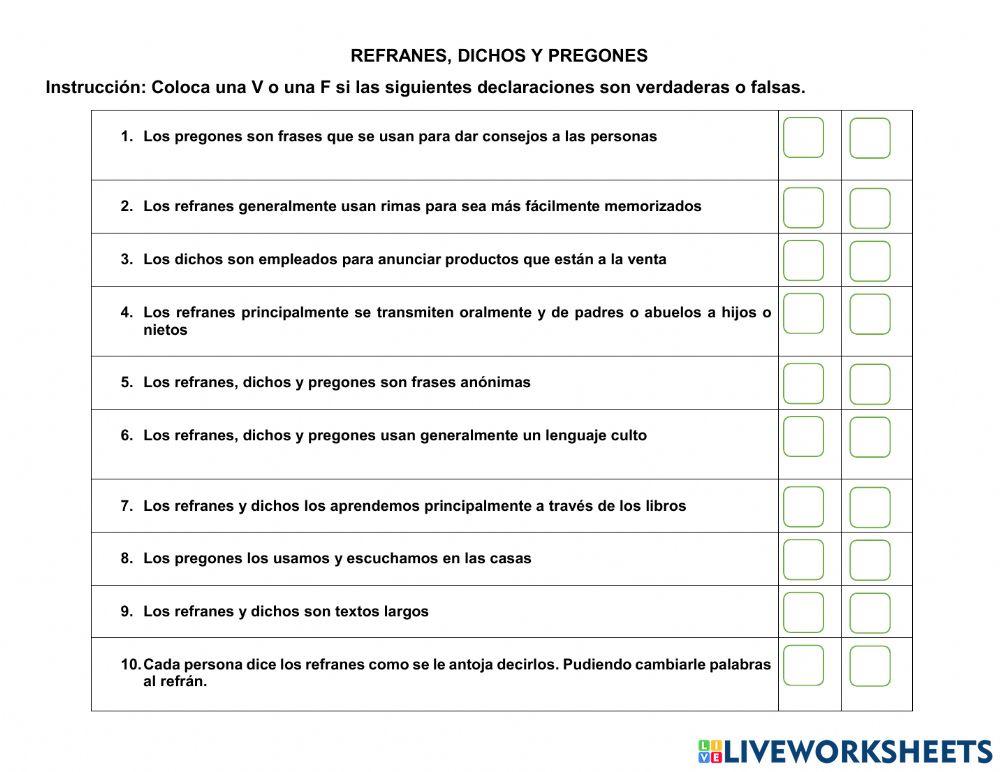 Refranes, dichos y pregones