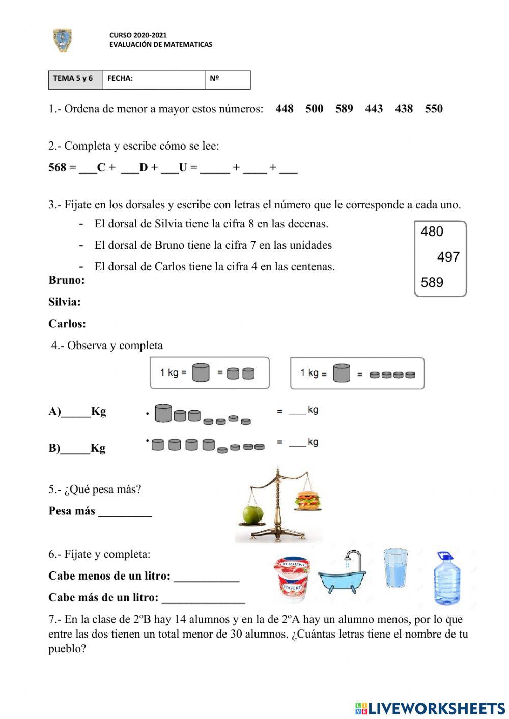 Mate 5 y 6 2º primaria