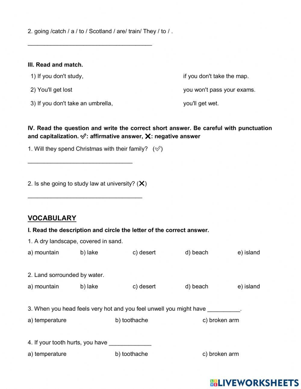 CAMBRIDGE 5th Grade A EXERCISE 2