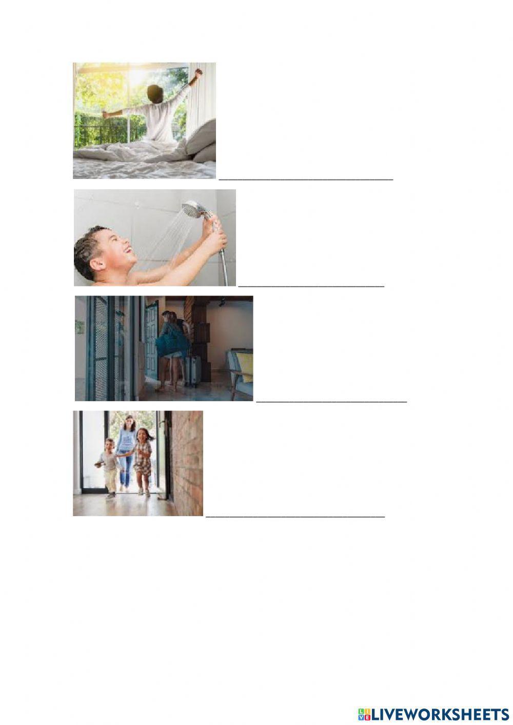 Daily routines vocabulary