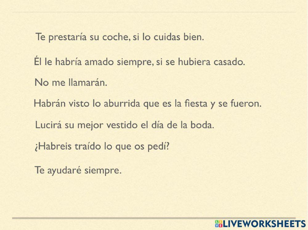 Futuro y Condicional