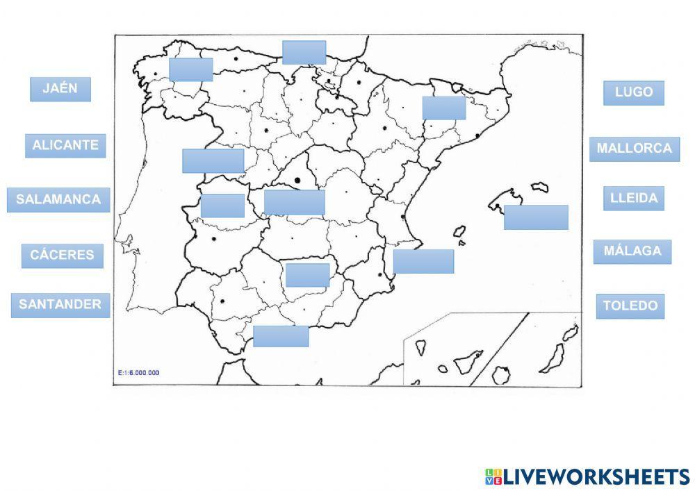 Mapa político españa