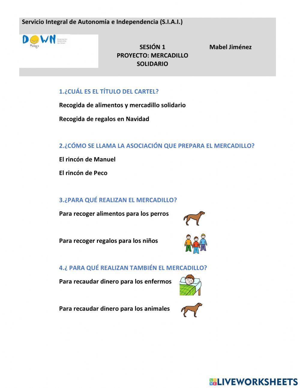 Mercadillo solidario