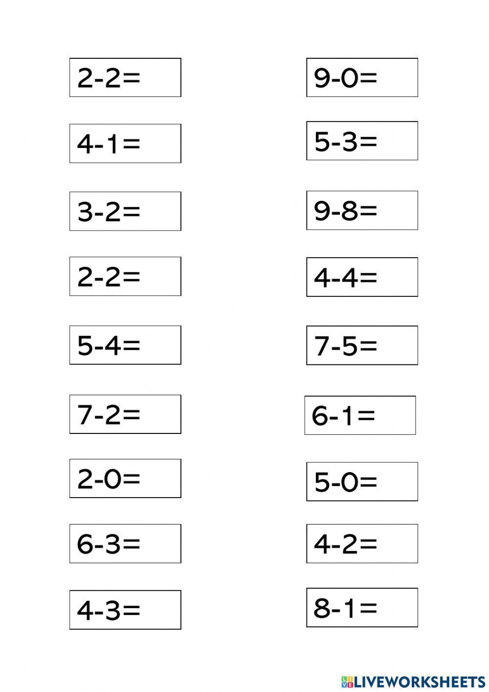 Sumas y restas sin llevada