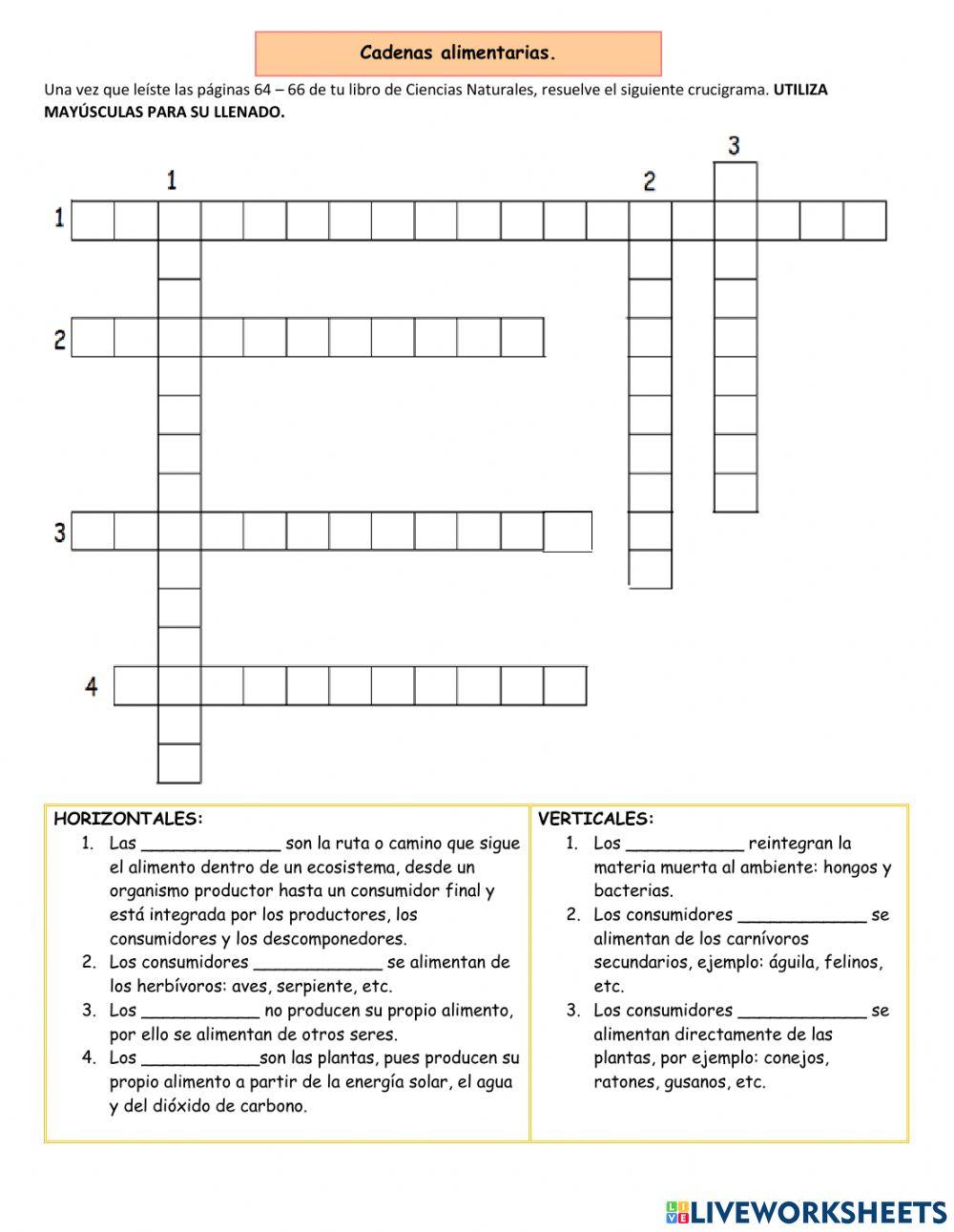 Cadenas alimentarias