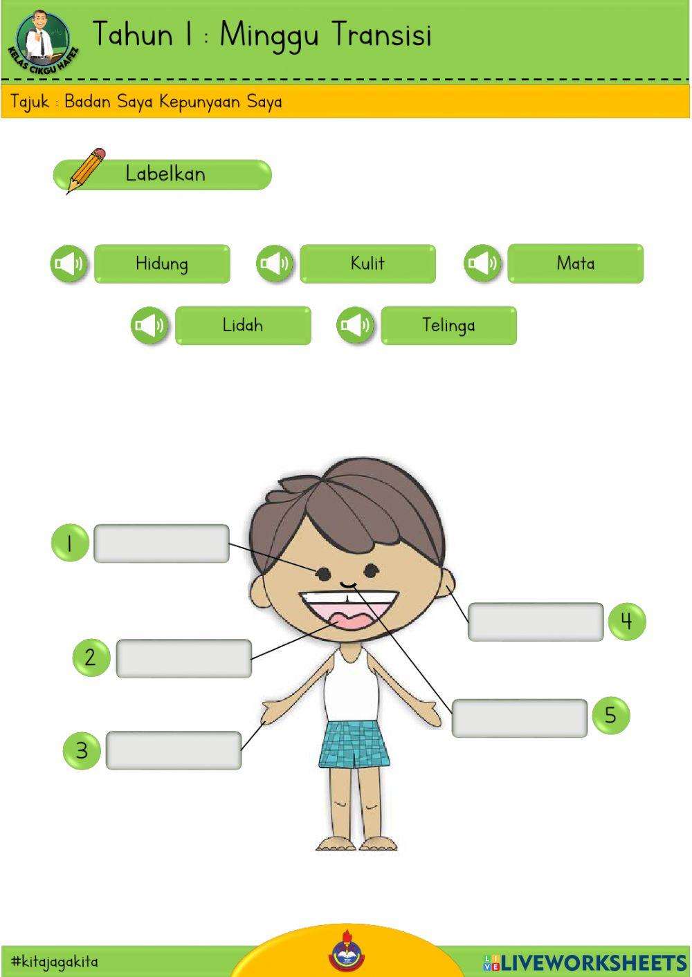 Transisi Tahun 1 - Badan Saya Kepunyaan Saya