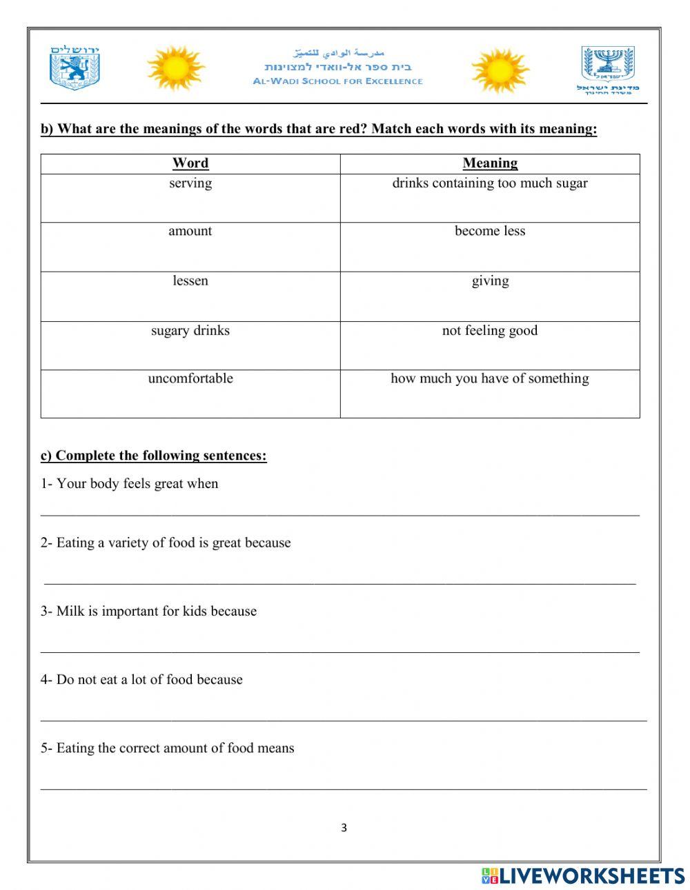 Grade Six Reading Comprehension Test , 10th of February