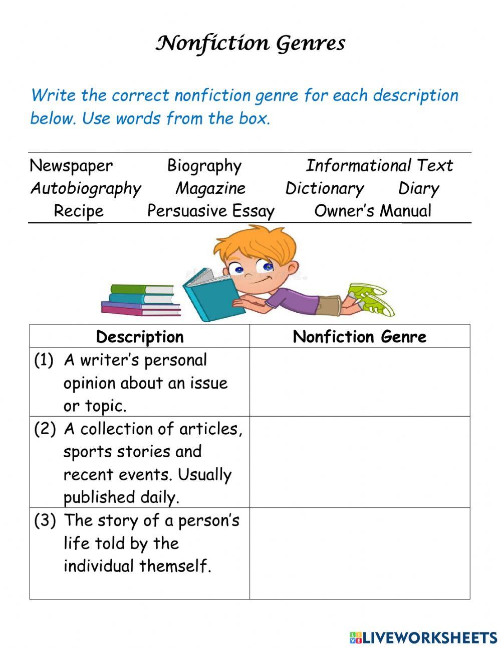 Nonfiction Genres