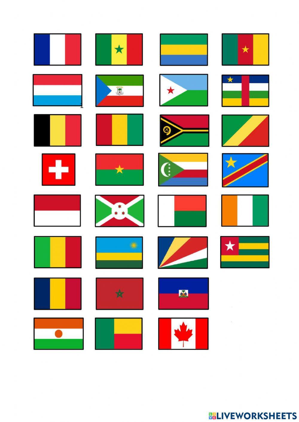 Les drapeaux des pays africains (Teacher-Made) - Twinkl