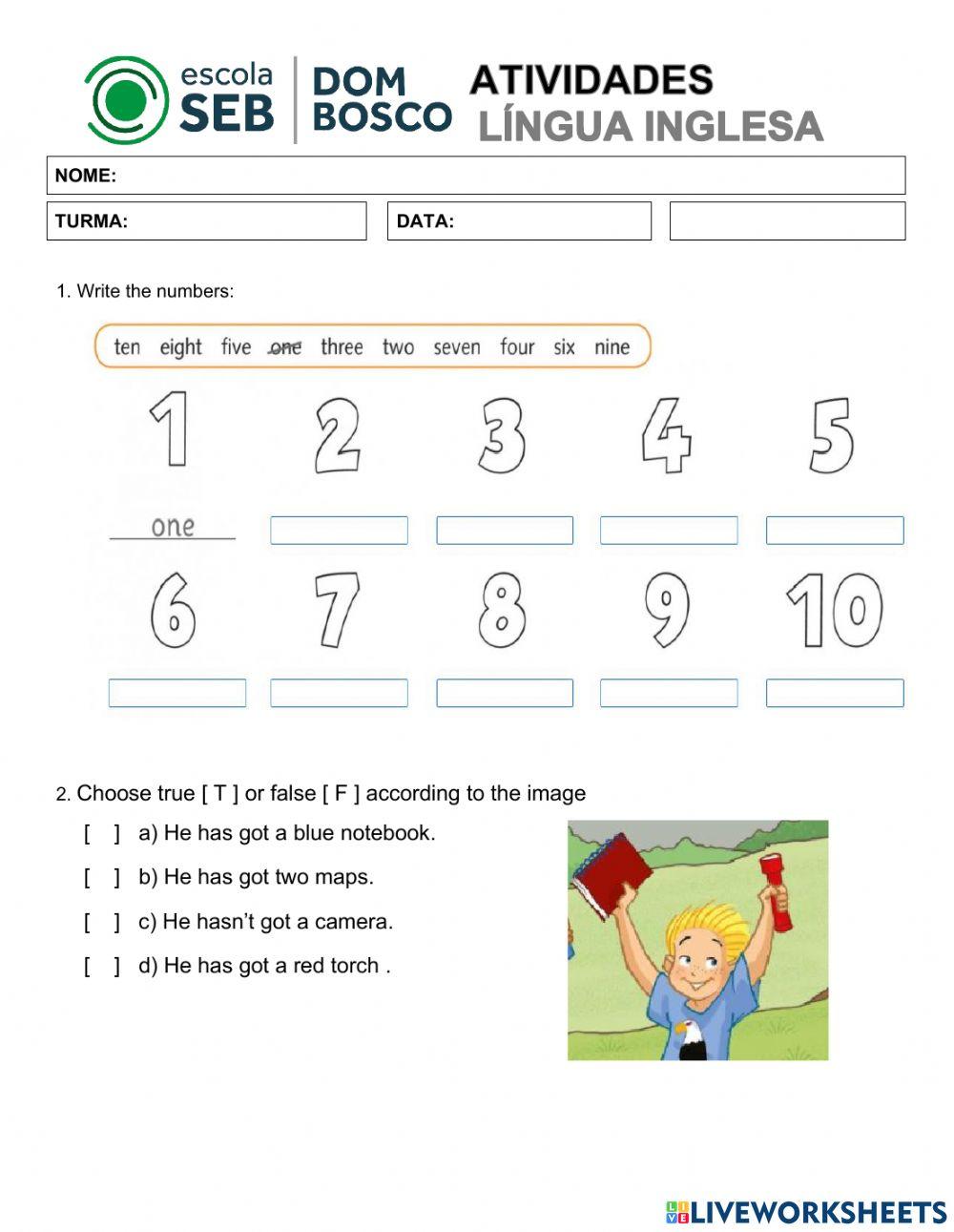 Atividade Diagnóstica 4º ano
