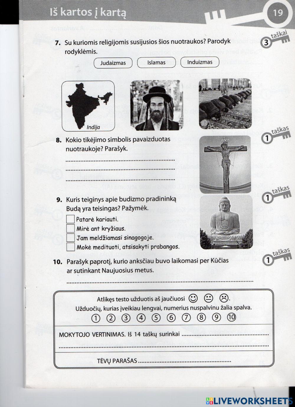 Pasaulio pažinimo testas 2