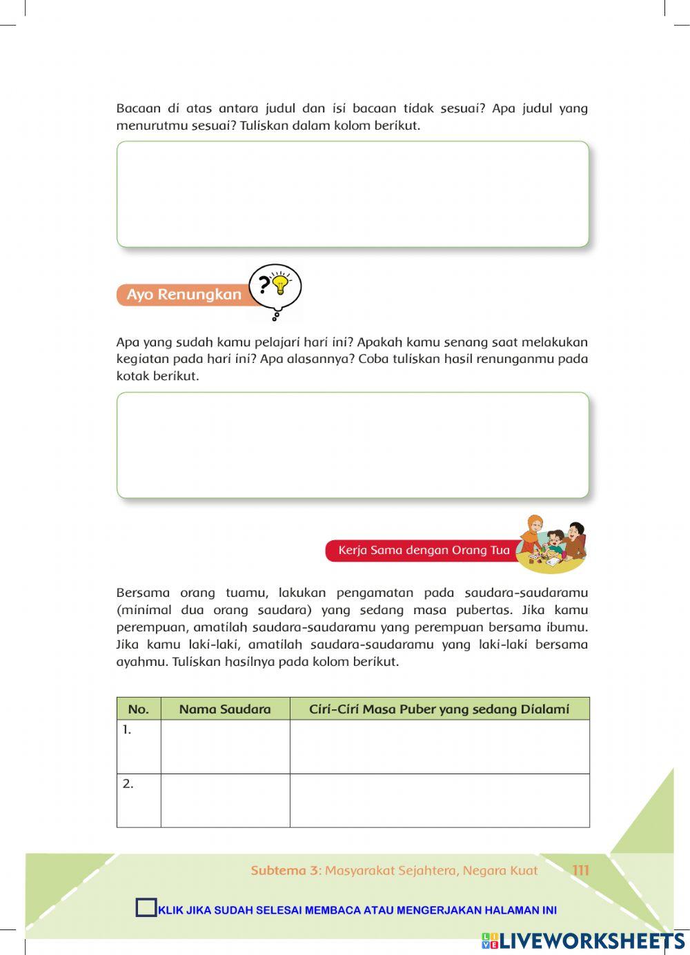 Tema 6 Sub Tema 3 Pembelajaran 4