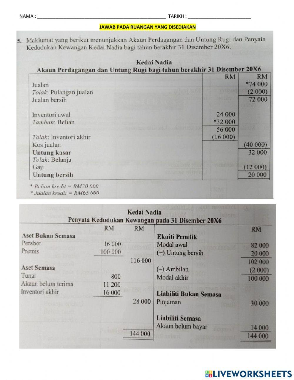 Bab 1 ting 5 analisis nisbah