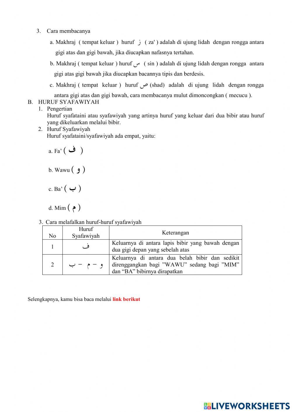 Ulangan harian btq kelas 8 2021