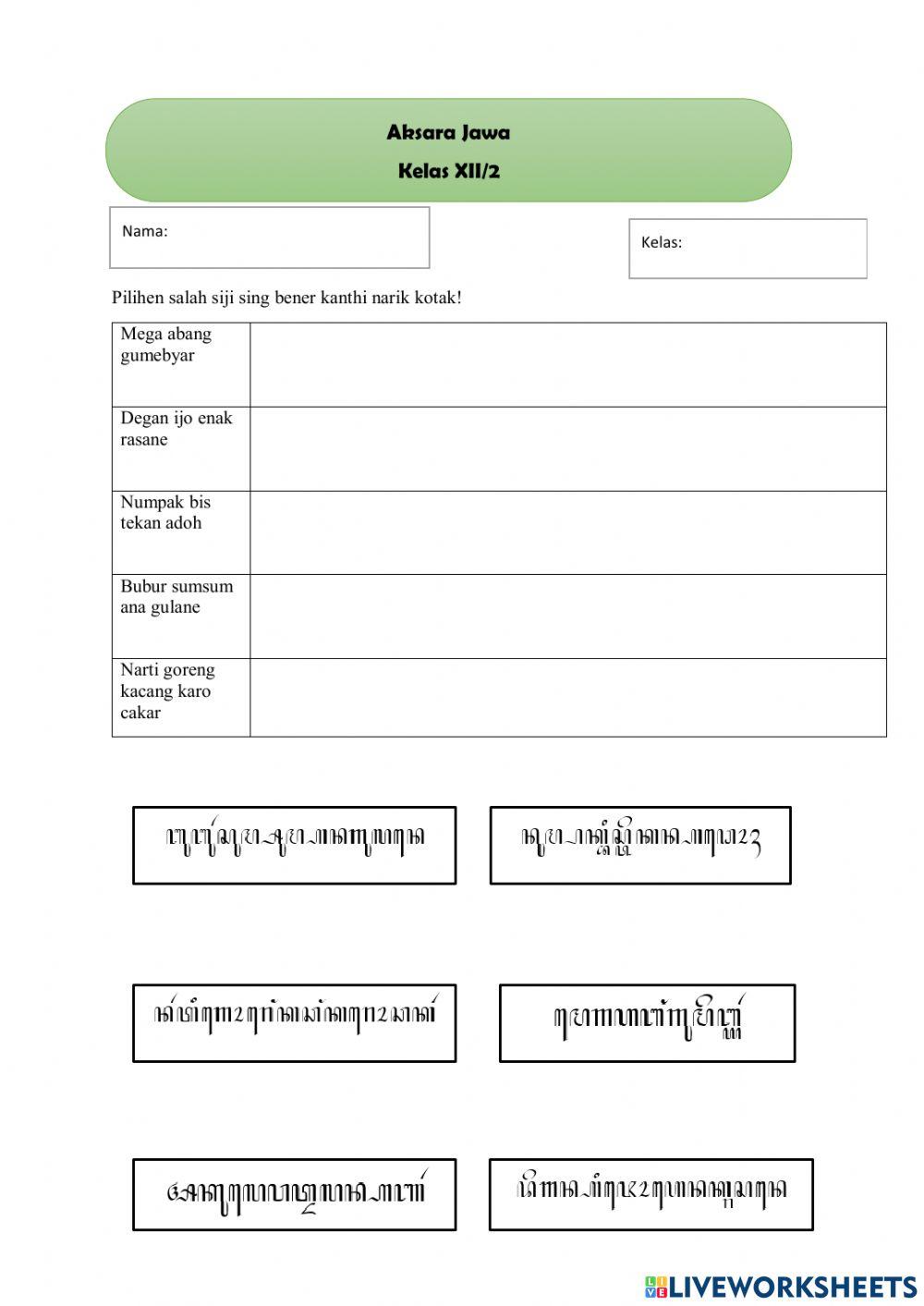 Aksara kls xii