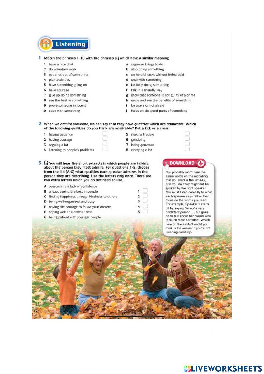 Unit 1 listening form 5 English download