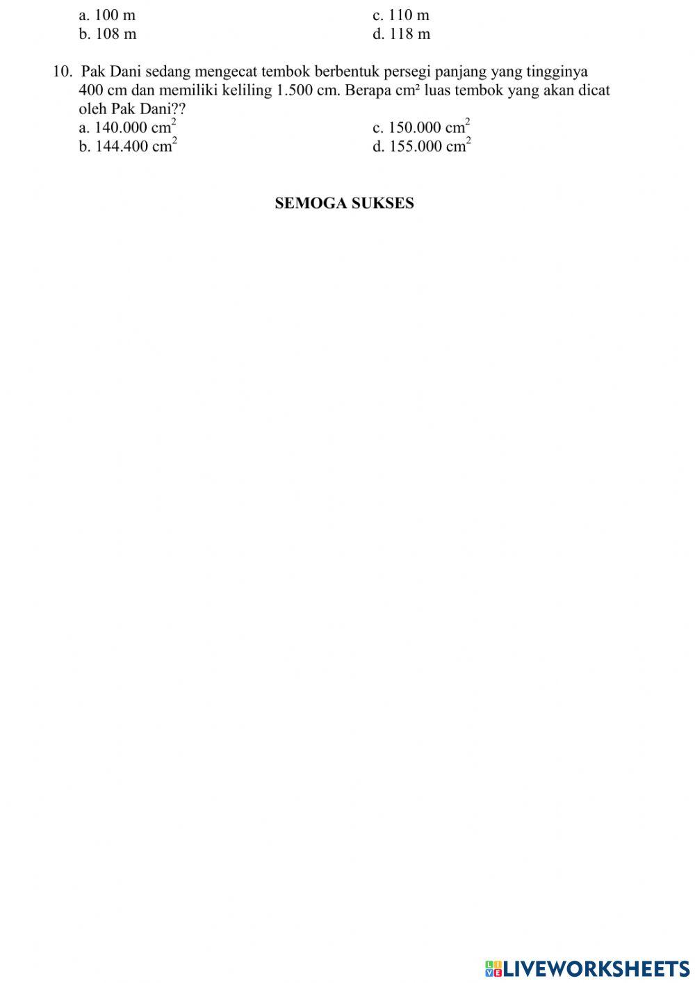 Selasa, 09 Februari 2021