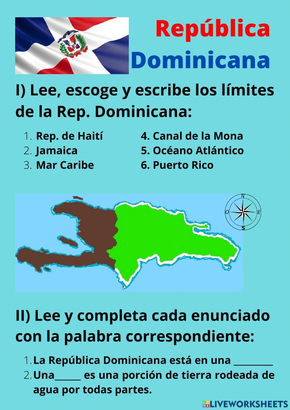 Los límites de la República Dominicana