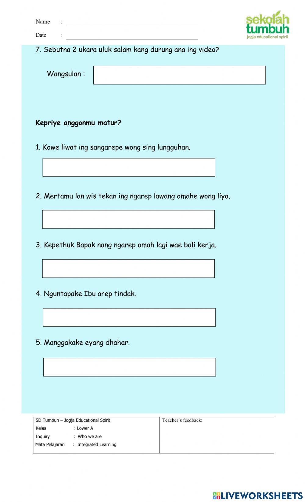 Unggah-ungguh basa lan uluk salam-essay