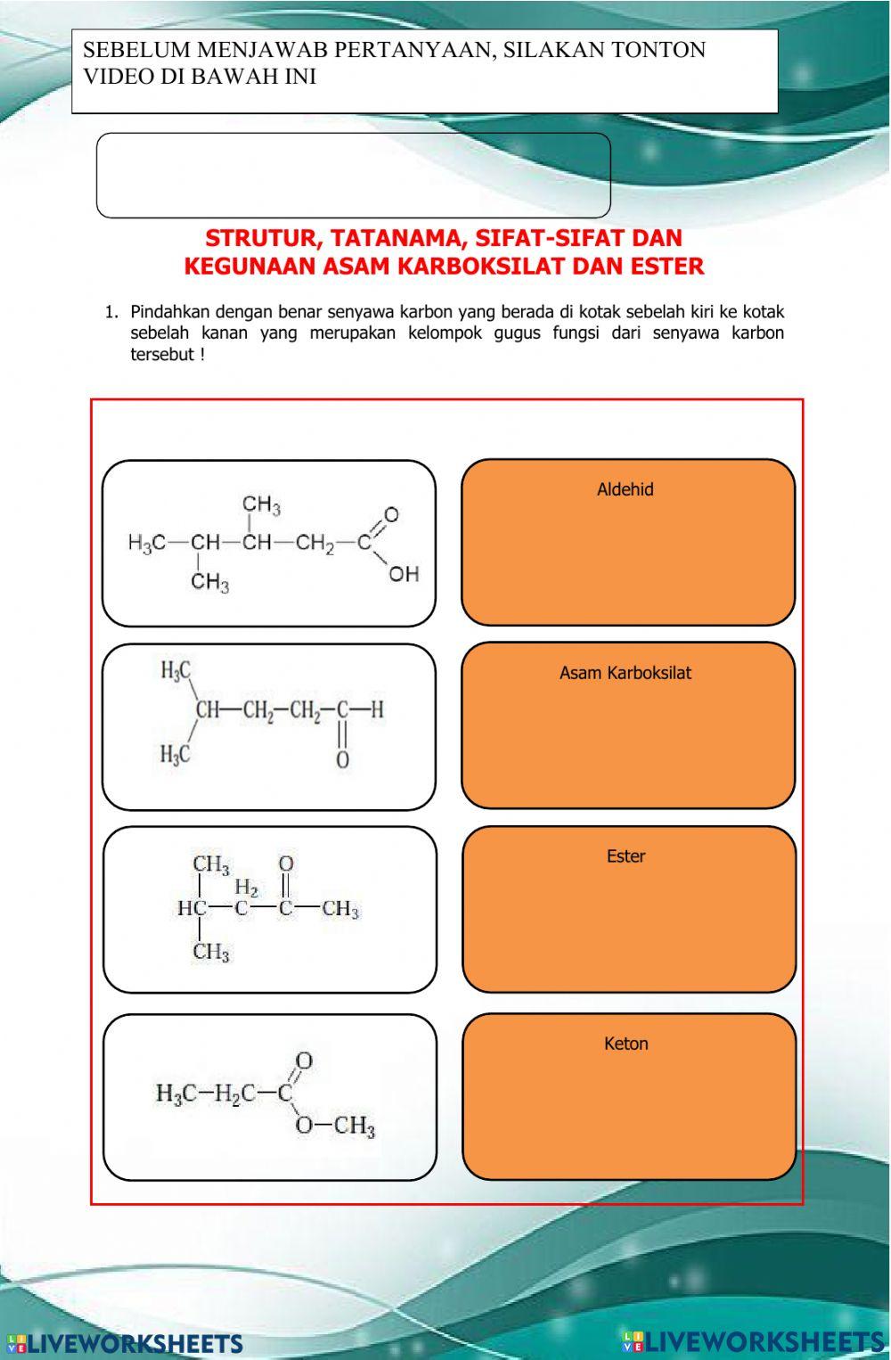 Asam karboksilat dan ester