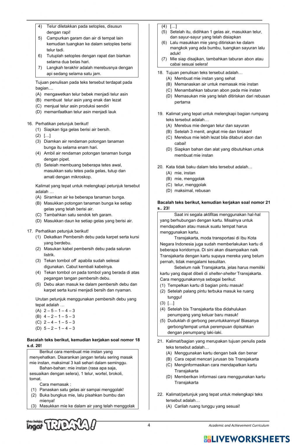 Membaca Tabel, Bagan, dan Grafik