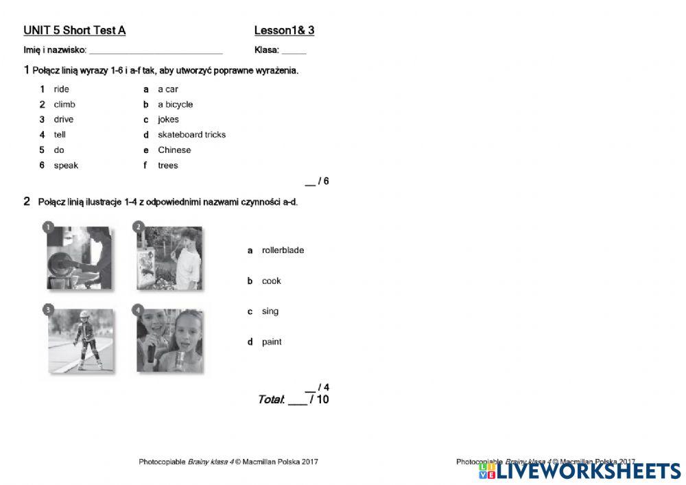 Brainy 4- unit5 lesson 1&3