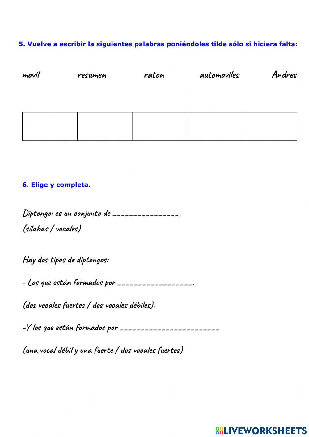 Prueba acentuación 4ªEP 20-21