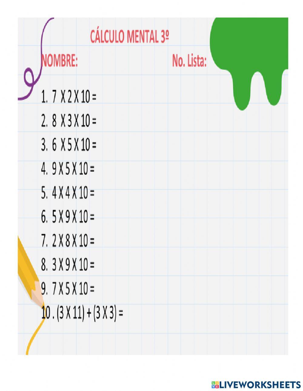 Cálculo Mental