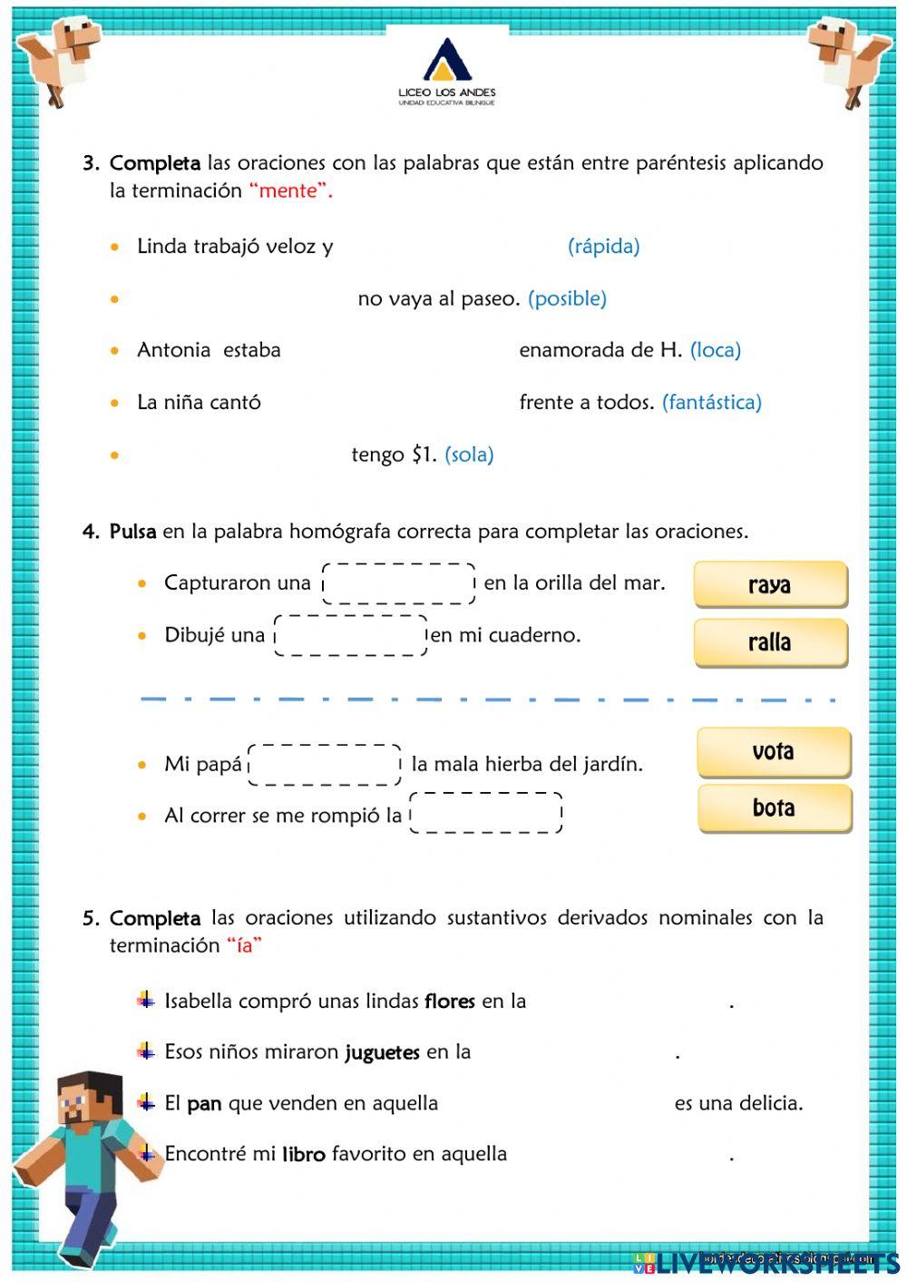 Prueba Sumativa de Ortografía IIP IIQ