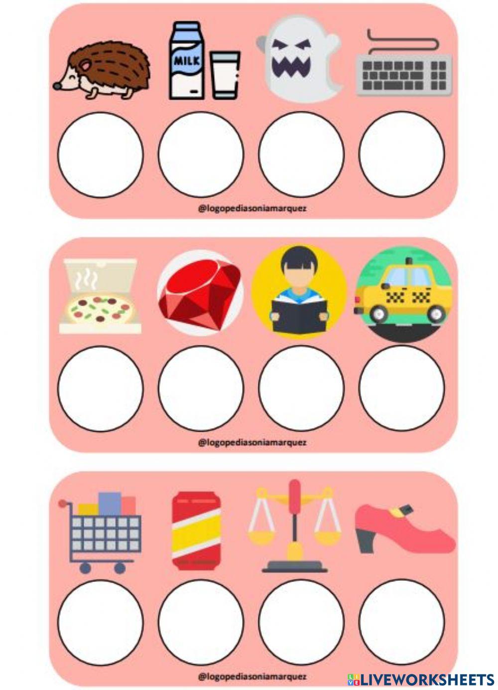 Palabras secretas. 4 sílabas.1