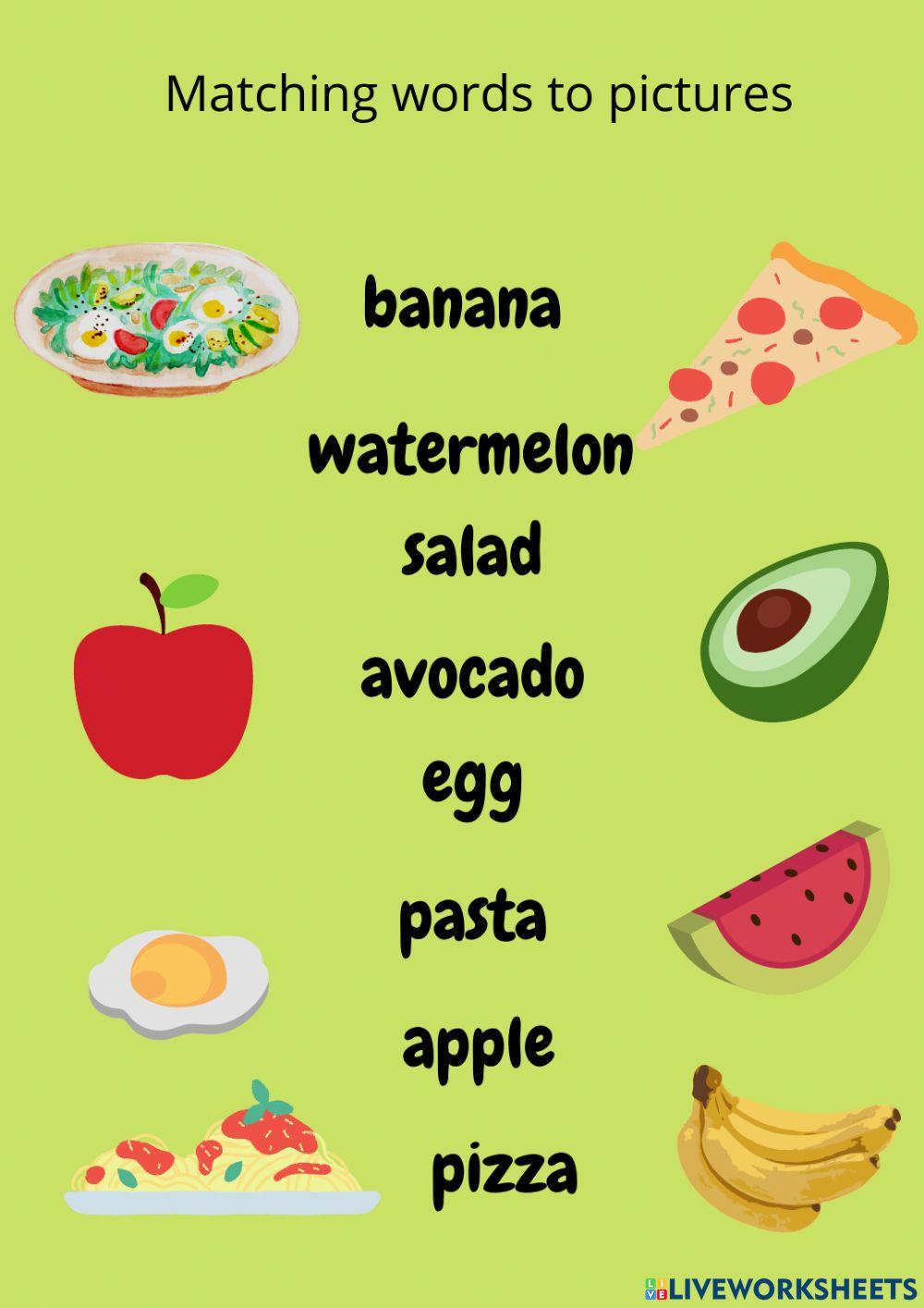 Maching words to pictures